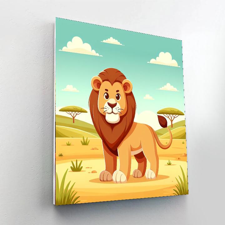 Noble Lion Pride Paint By Numbers Art