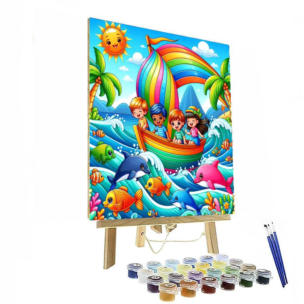 Cheerful Ocean Voyage Paint By Color