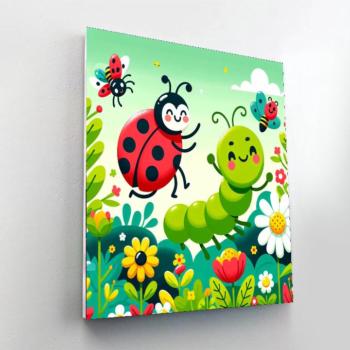 Creepy-crawly Garden Paint By Numbers