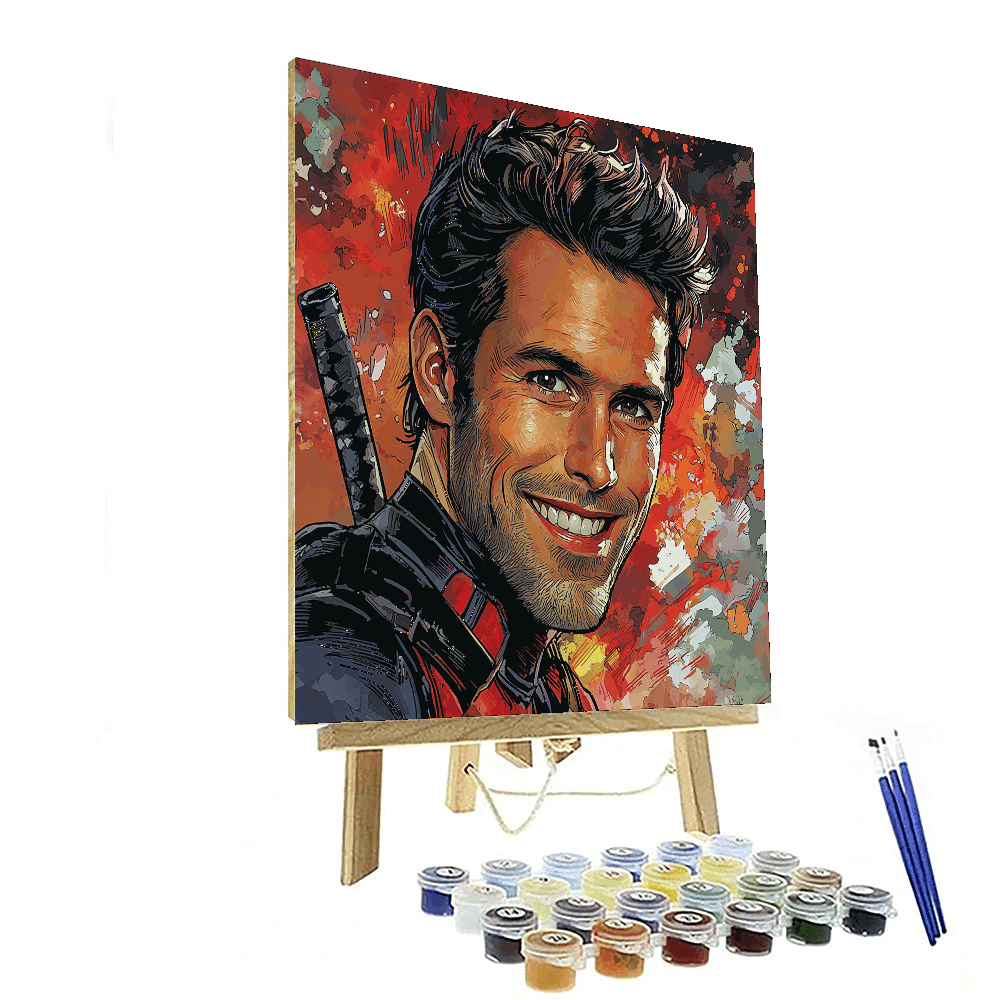 Ryan Reynolds: The Merc With A Witty Spirit Paint By Numbers