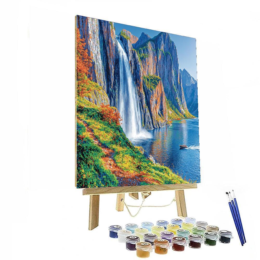Norwegian Fjords Cruise Numbered Painting Kits