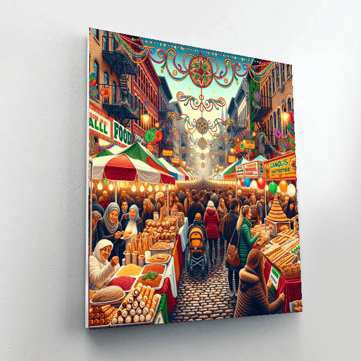 Feast Of San Gennaro - New York, Usa Number Painting