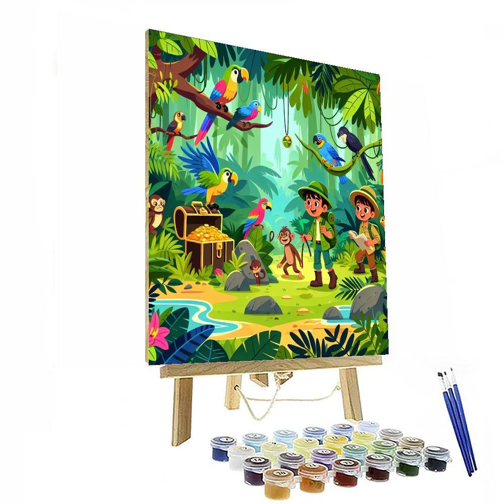 Rainforest Treasure Hunt Paint By Numbers