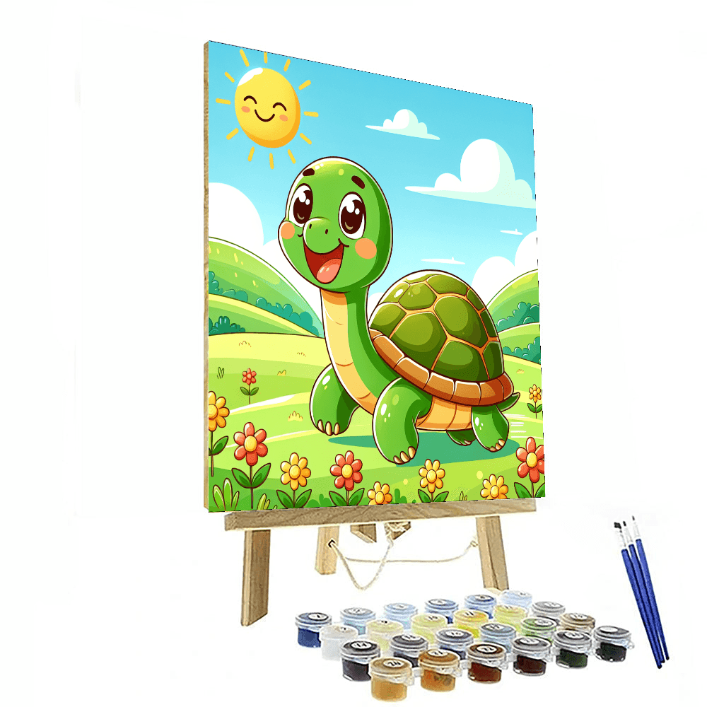 Merry Tortoise Painting Number Kit
