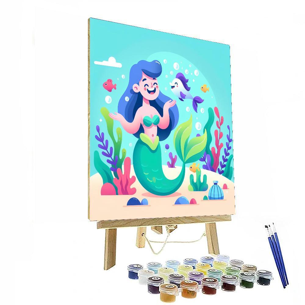 Merry Mermaid Lagoon Paint By Numbers