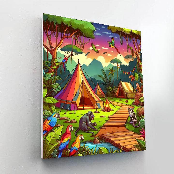 Jungle Explorer's Camp Numbered Painting Kits