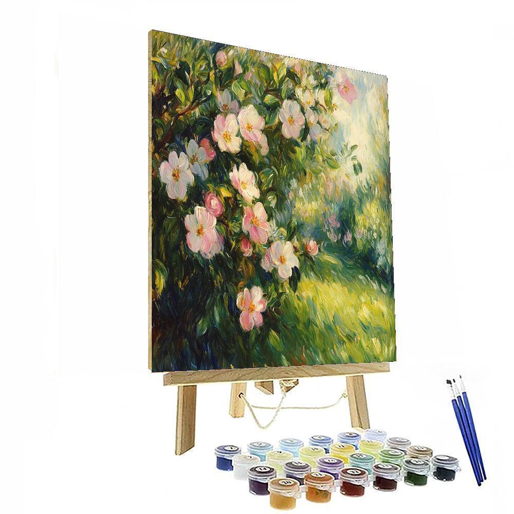 Renoir Inspired Springtime Orchard  DIY Paint By Numbers