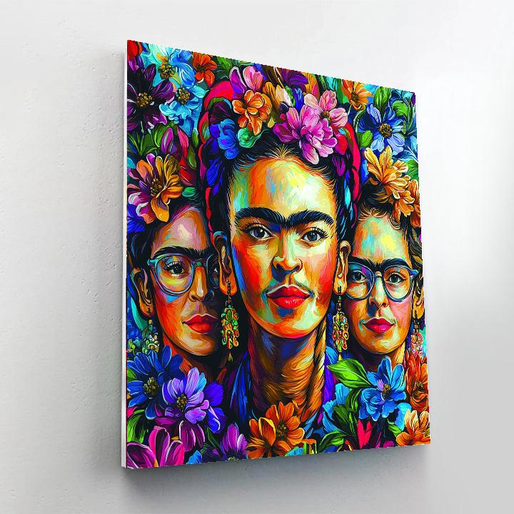 Frida Kahlo Inspired Frida's Fiesta Of Friends  Paint By Numbers Kits