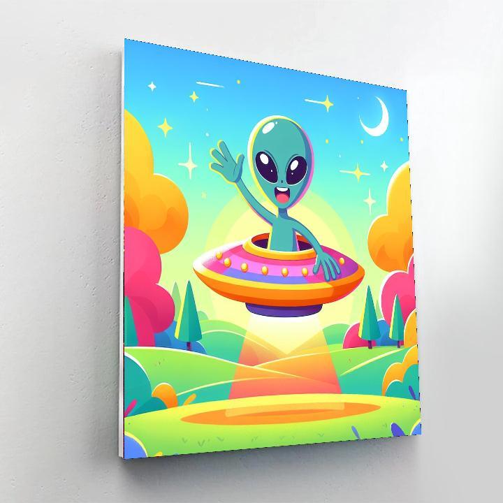 Alien Invasion Adventure Painting By Numbers Kit