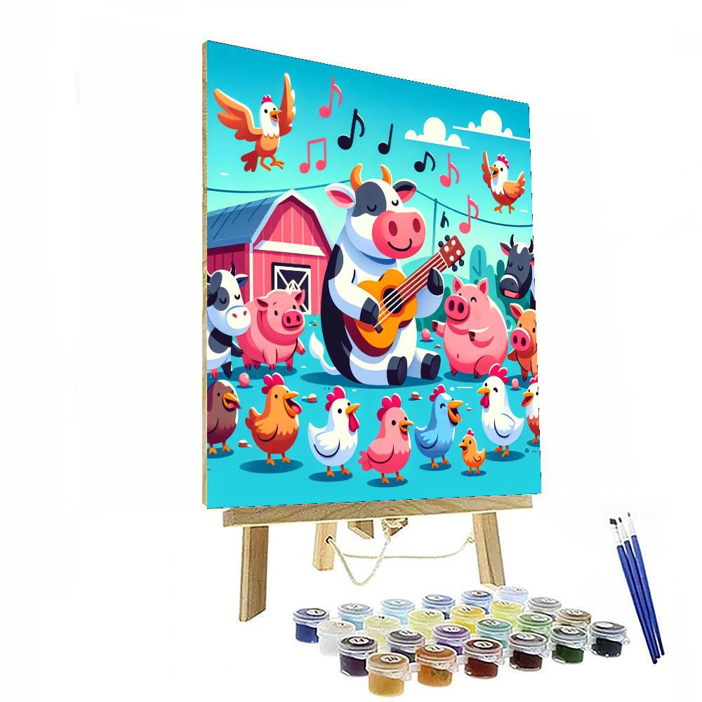 Fiesta On The Farm Painting By Numbers Kit