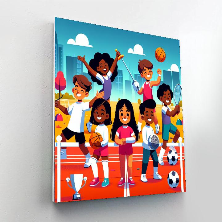 Colorful Sports Day Paint By Number