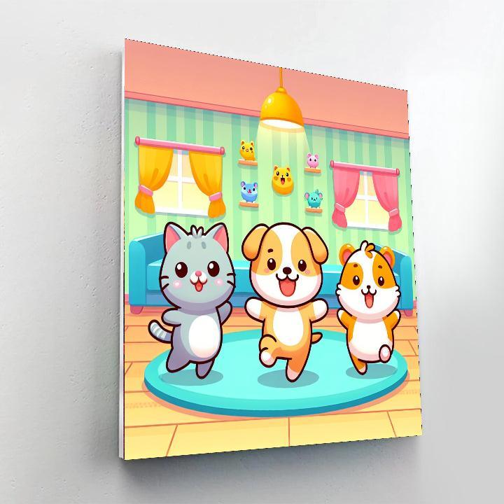 Cute Cuddle Critters Paint By Color