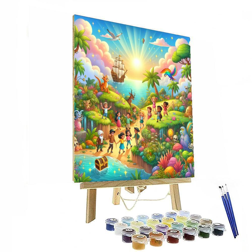 Fantasy Adventure Island Paint By Color