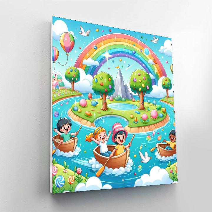 Adventures On Rainbow Island Paint By Numbers