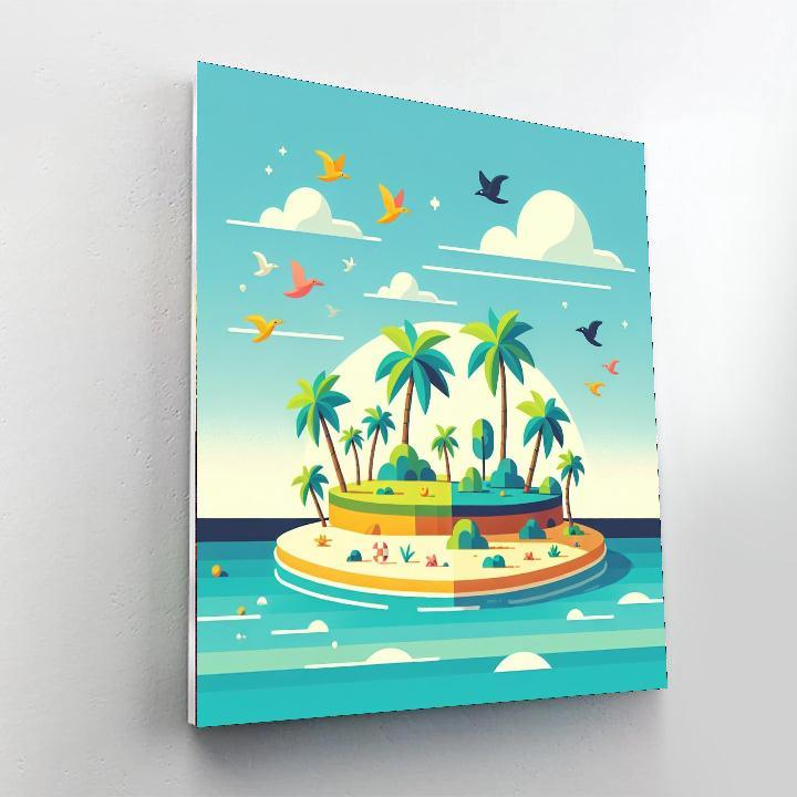 Tropical Paradise Adventure DIY Paint By Numbers