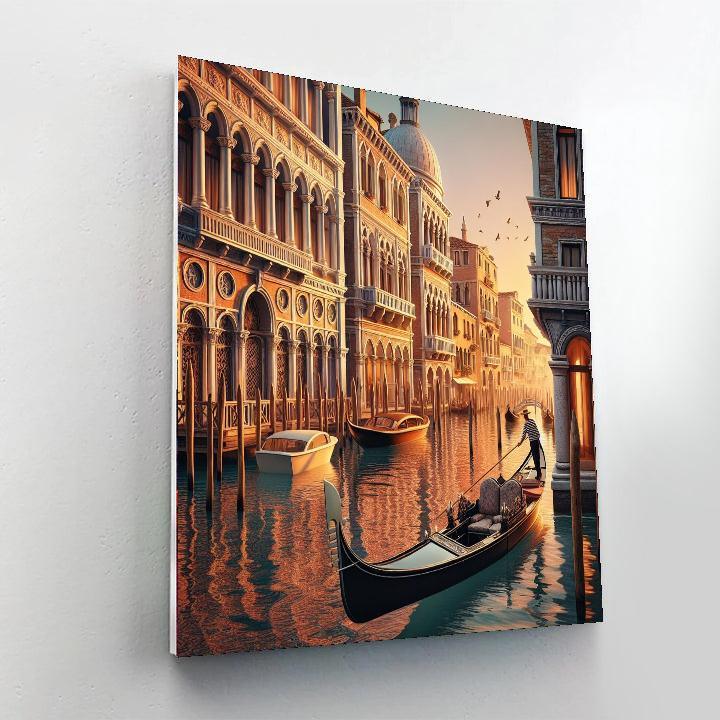 Elegant Venetian Romance Number Painting