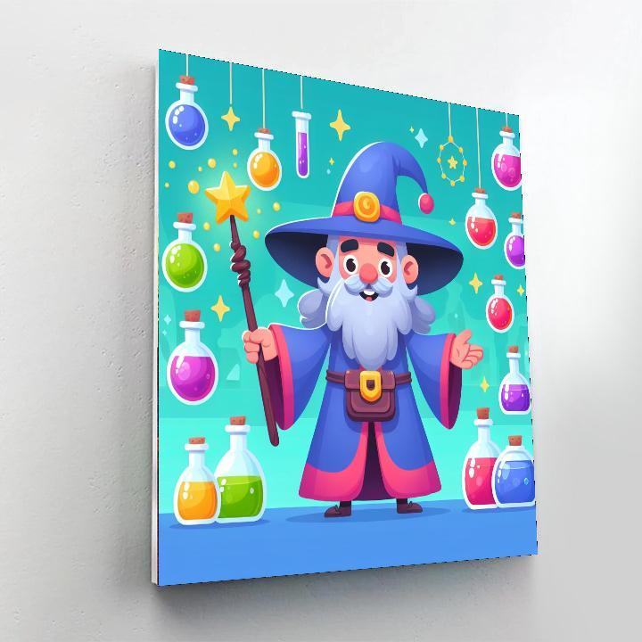 Magic Wizard's Realm Paint By Color