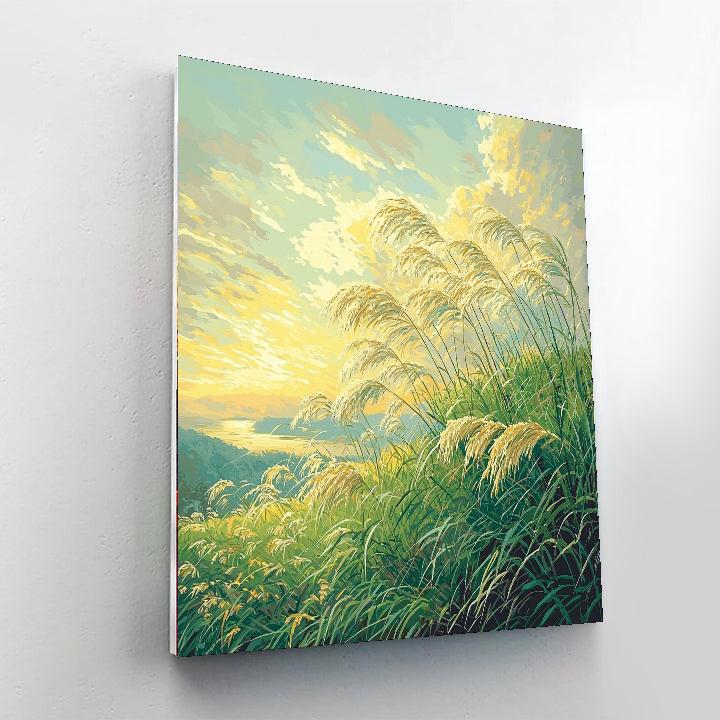 Utagawa Hiroshige Inspired Whispers Of A Gentle Breeze  Painting By Numbers Kit