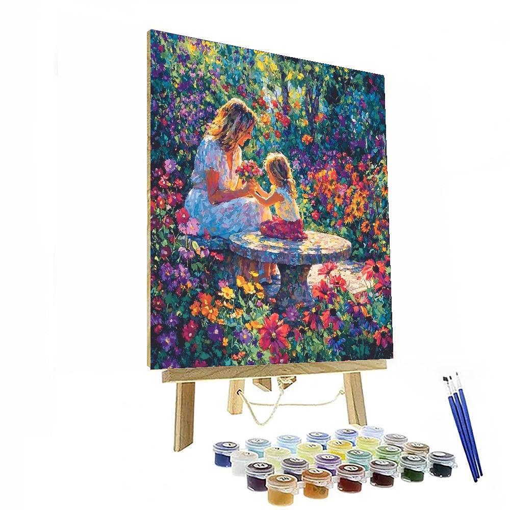 Cherished Memories In Bloom Number Painting