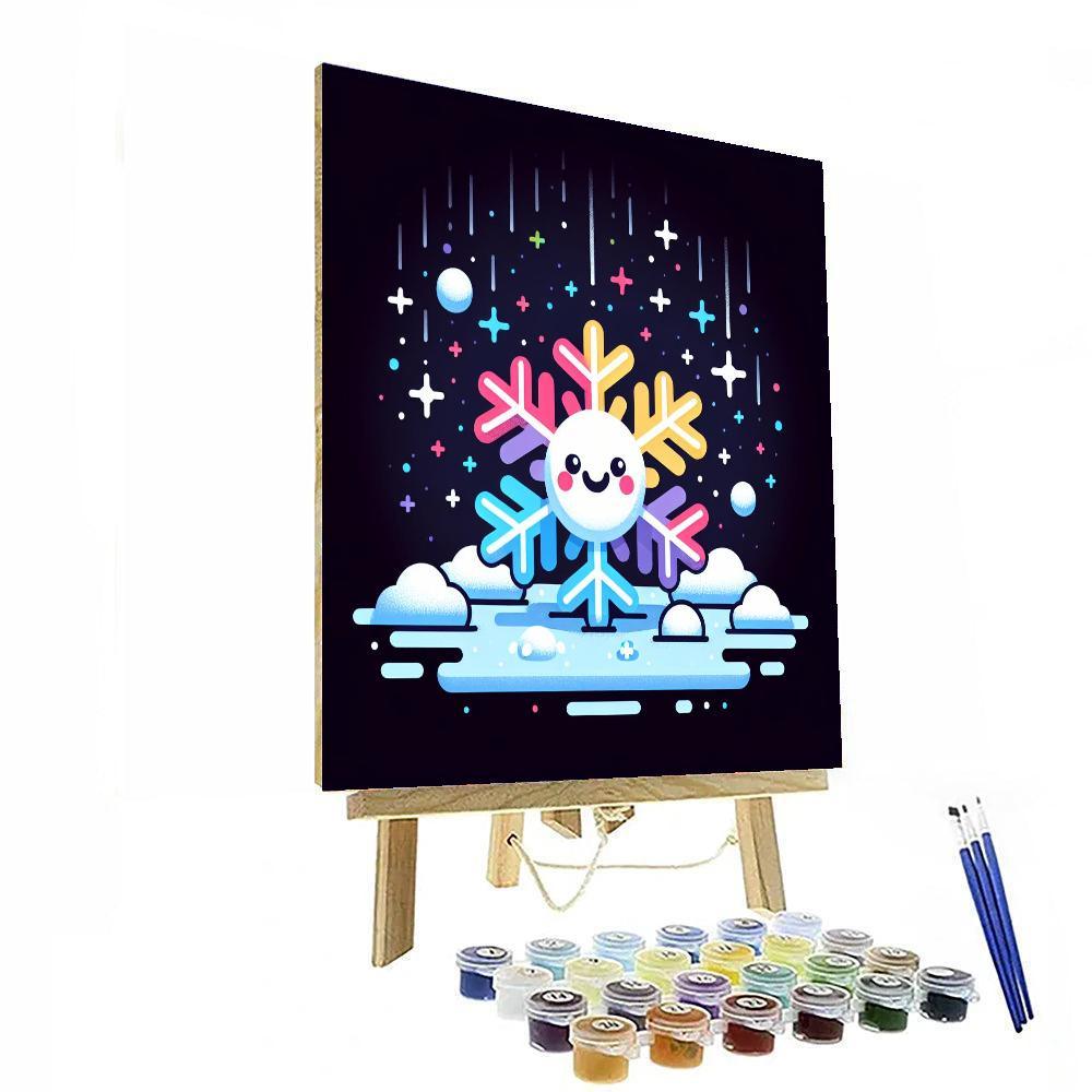 Charming Snowflake Painting Number Kit
