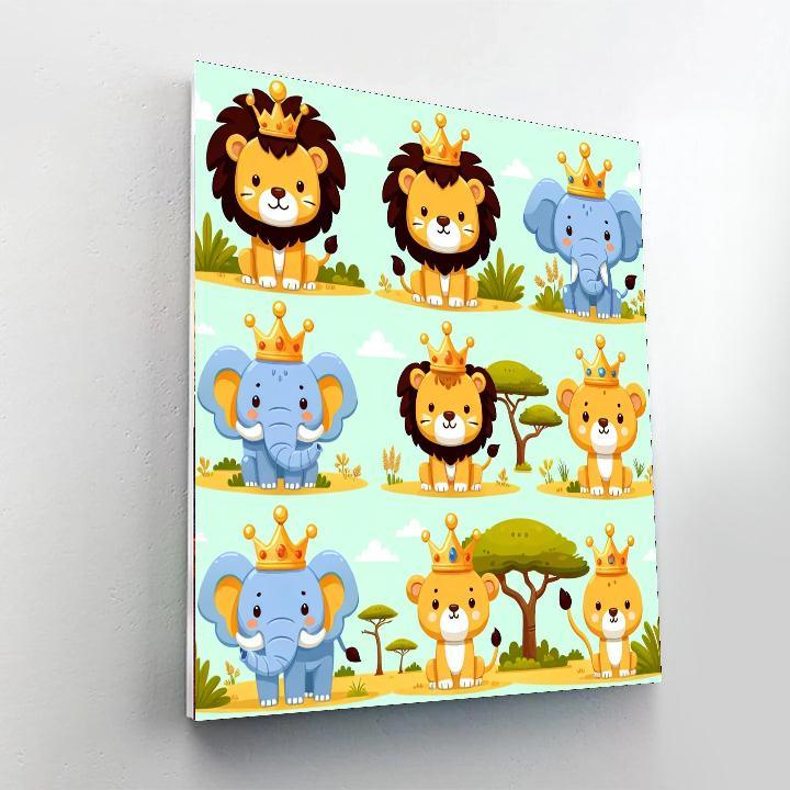 Royal Safari Quest Number Painting