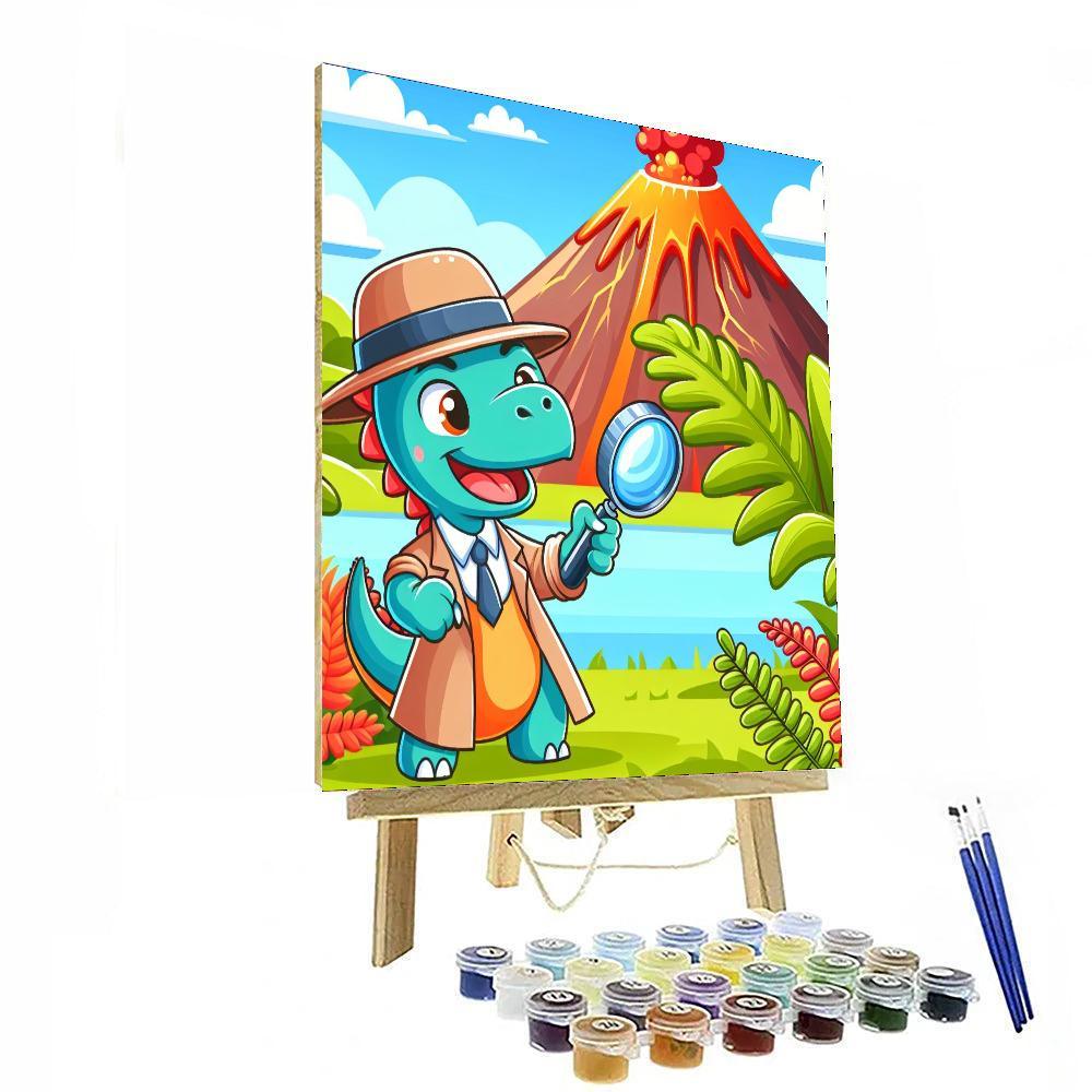 Dino Detective Agency Numbered Painting Kits