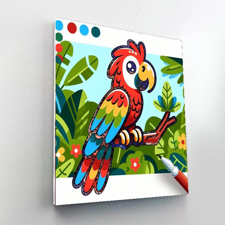 Merry Macaw Numbered Painting Kits