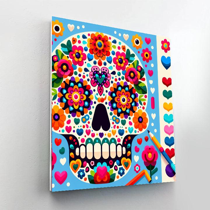 Sweet Sugar Skull Number Painting