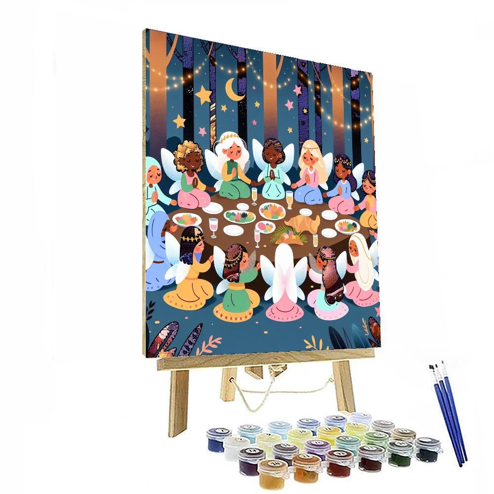 Fantastical Fairy Feast Paint By Numbers Art