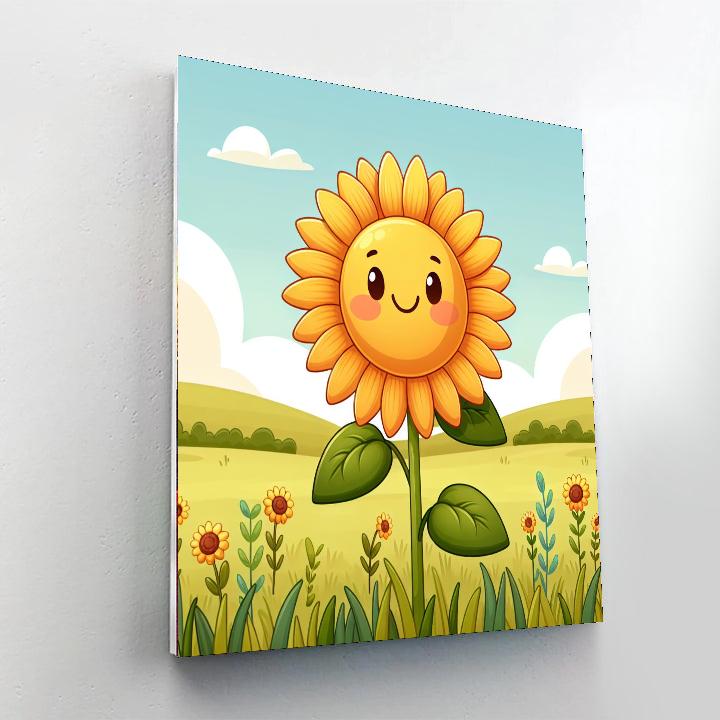 Charming Sunflower DIY Paint By Numbers