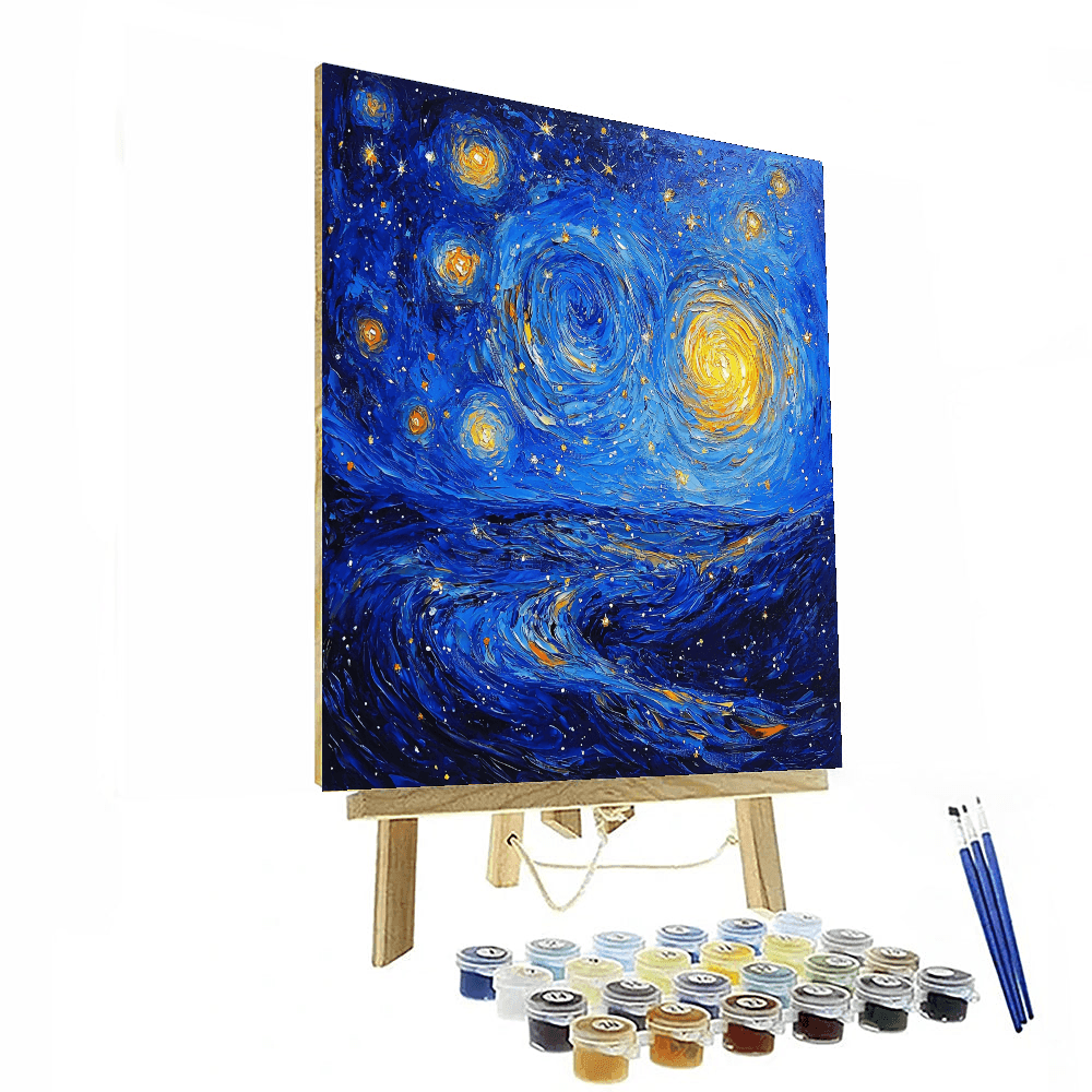 Vincent Van Gogh Inspired Celestial Landscapes  Paint By Color