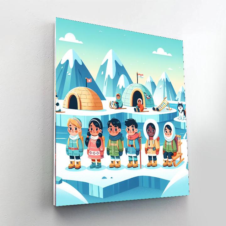 Arctic Explorer's Outpost Paint By Number