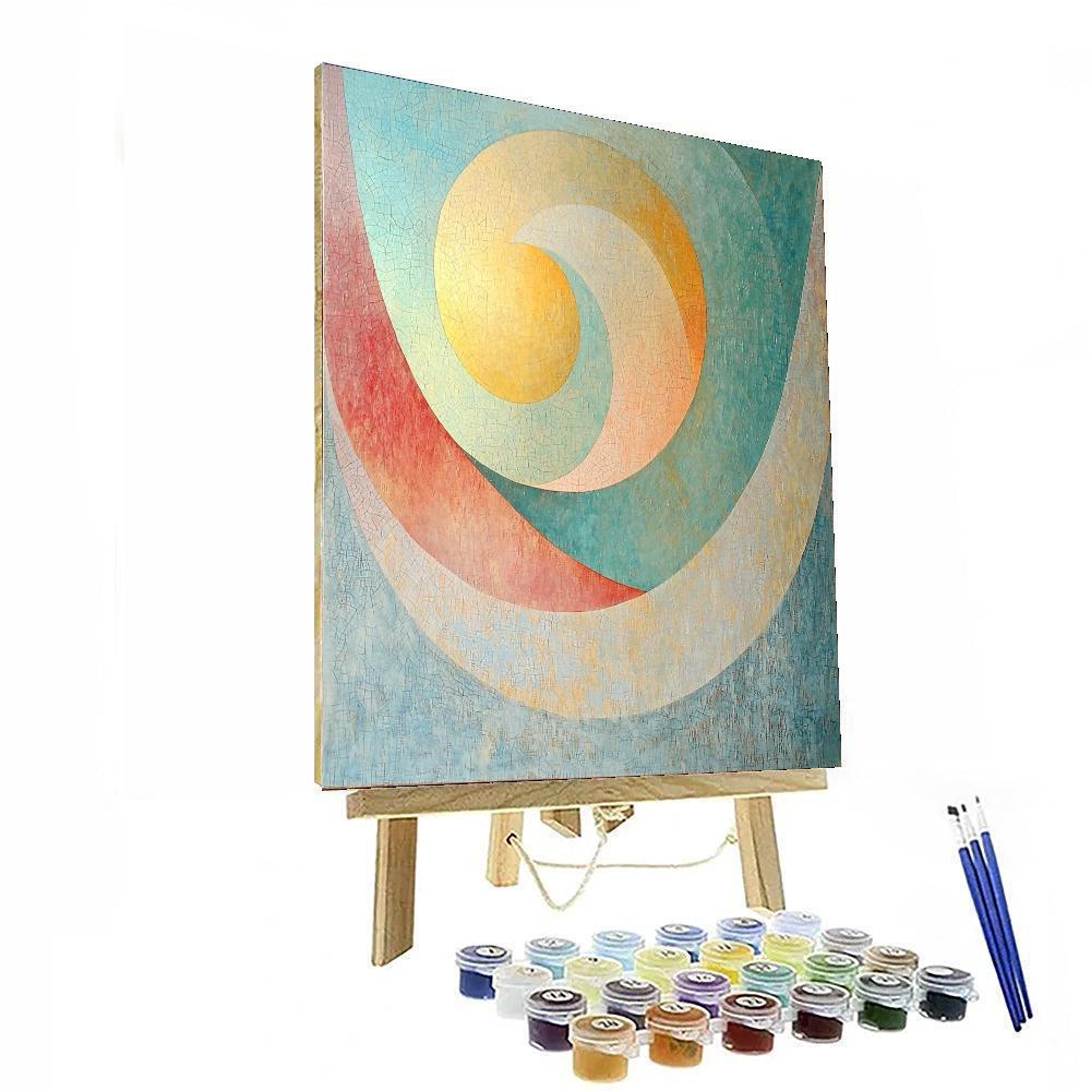 Joan Miró Inspired Serene Colorscape  Paint By Color