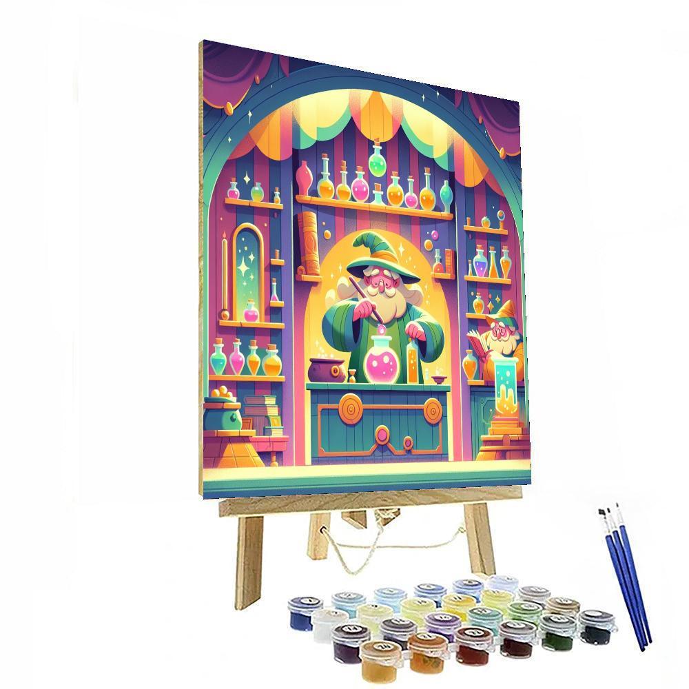 Charming Wizard Workshop Paint By Numbers