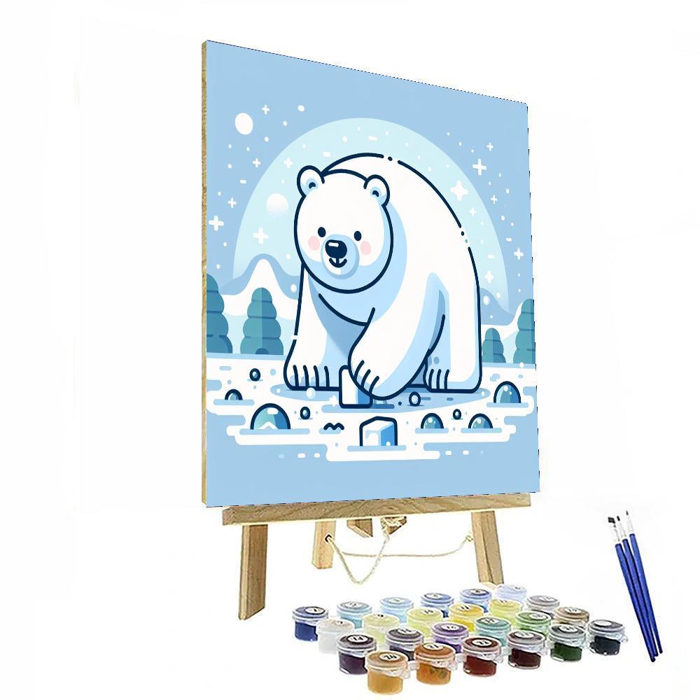 Frosty Polar Bear Playground Paint By Color