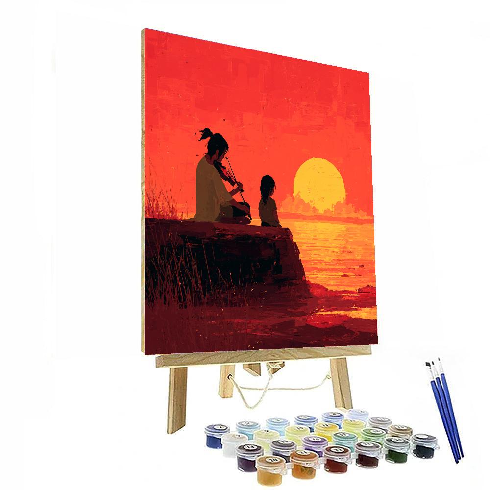 Evening Serenade With Mom DIY Paint By Numbers