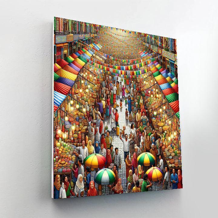Charming Street Market DIY Paint By Numbers
