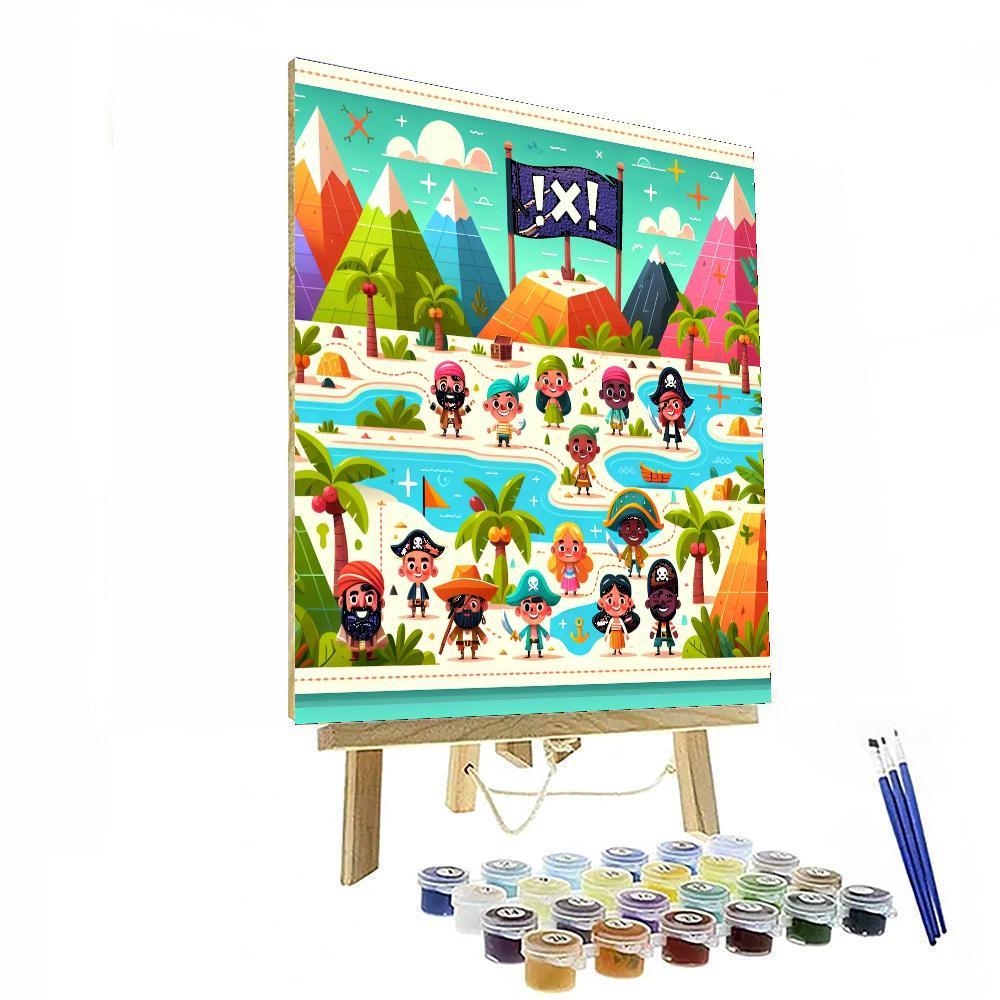 Treasure Map Adventure Paint By Color