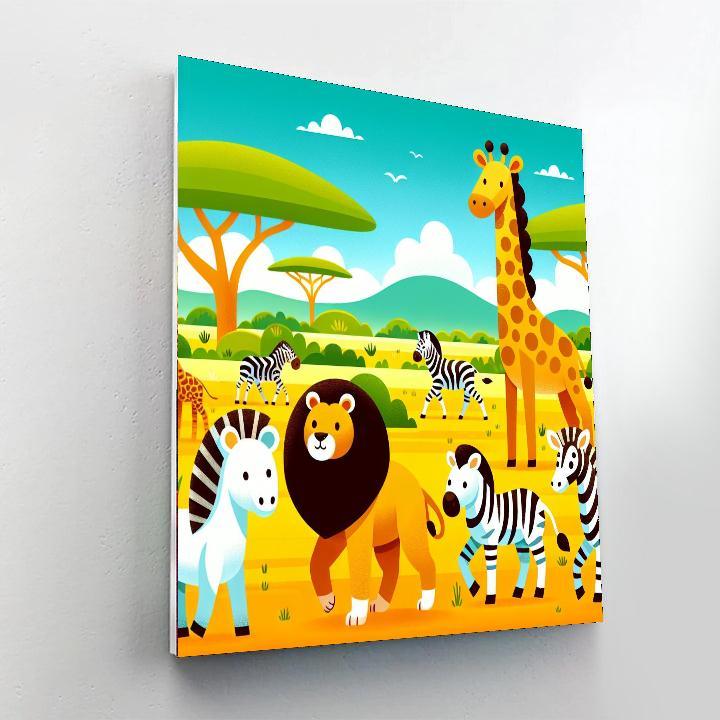 Sunny Safari Spectacle Numbered Painting Kits