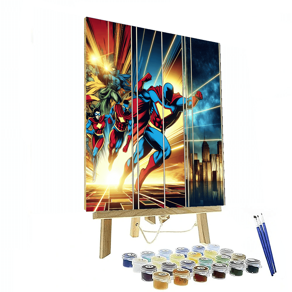 Marvel's Heroic Universe Paint By Color