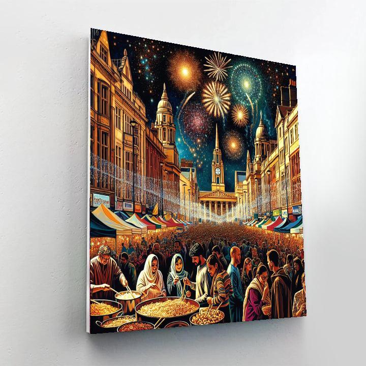 Diwali In Leicester - Uk DIY Paint By Numbers