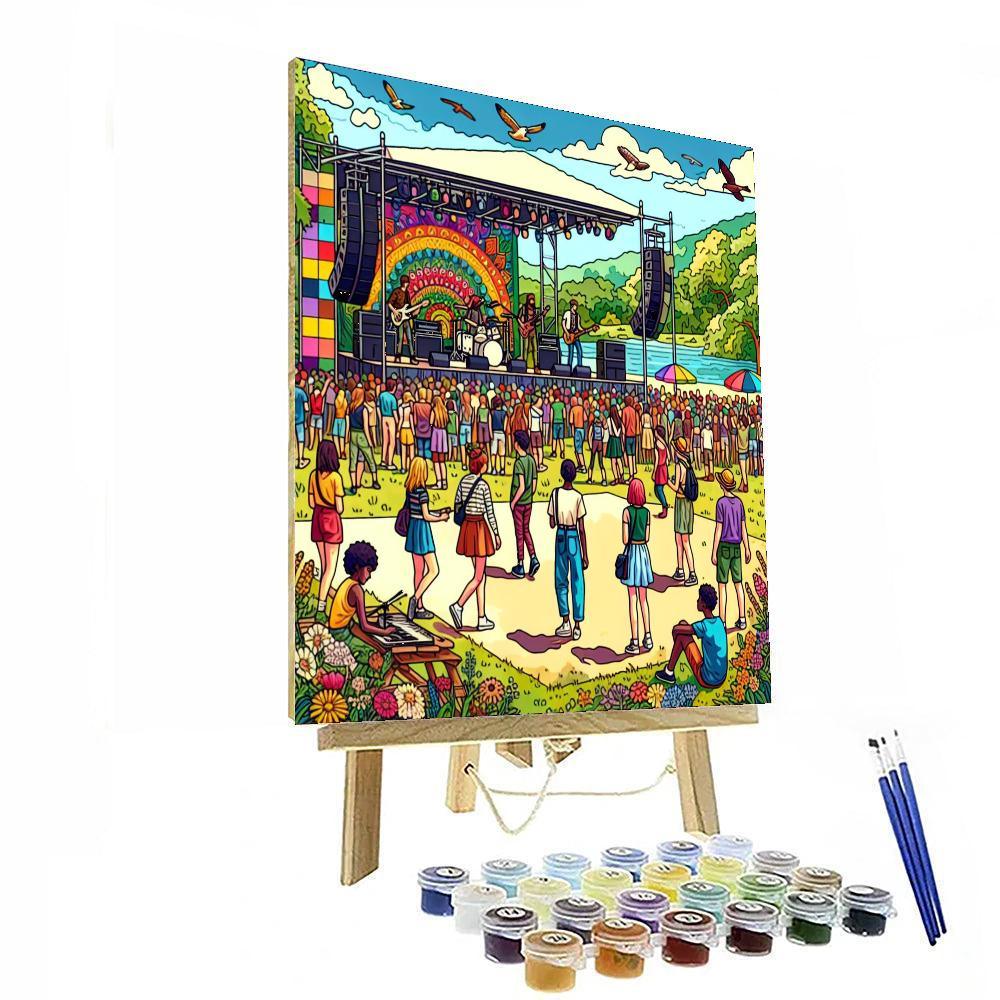 Strawberry Music Festival - China Painting Number Kit