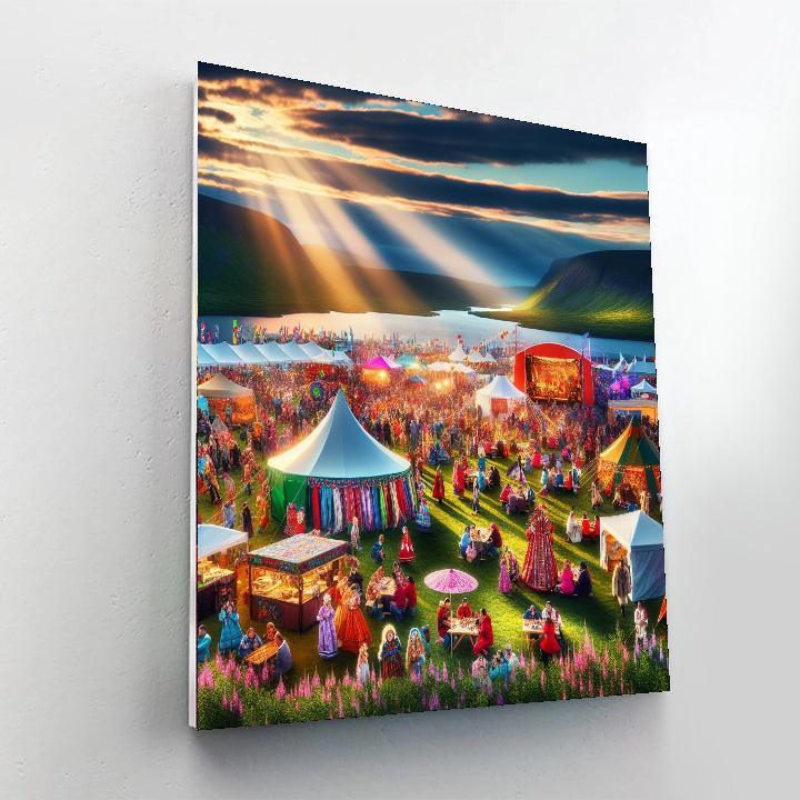 Midnight Sun Festival - Norway DIY Paint By Numbers