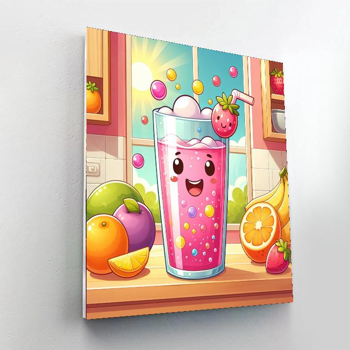 Bubbly Beverage Painting Number Kit