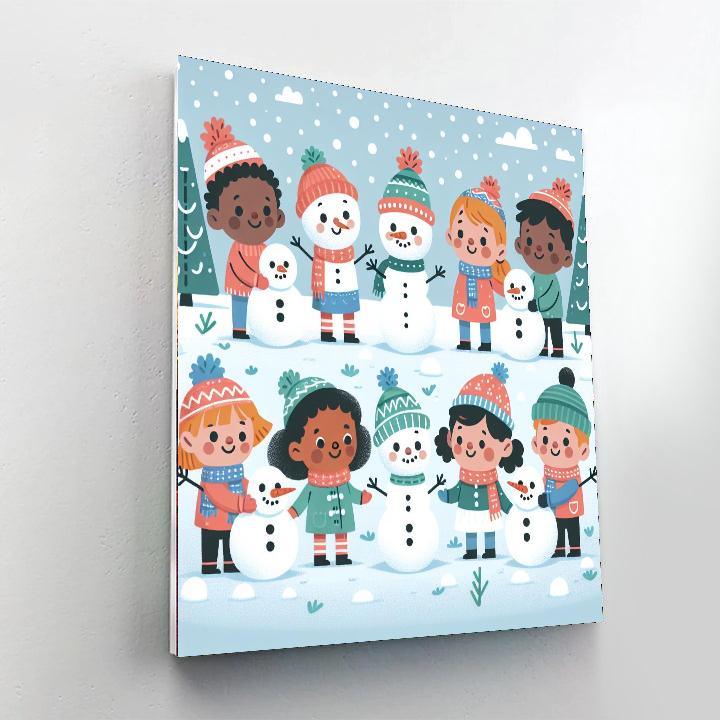 Silly Snowmen Paint By Number