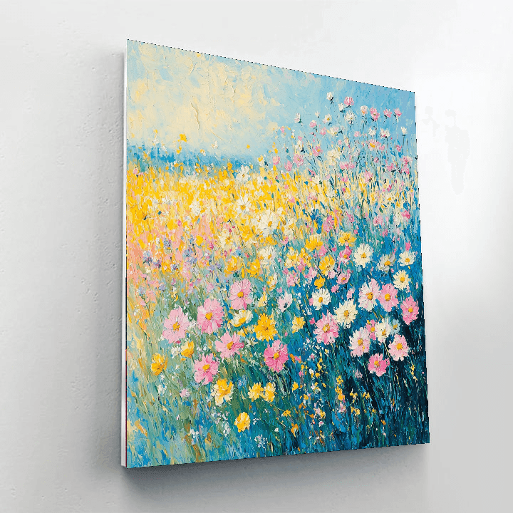 Claude Monet Inspired Wildflower Dreamscape  Paint By Numbers Art
