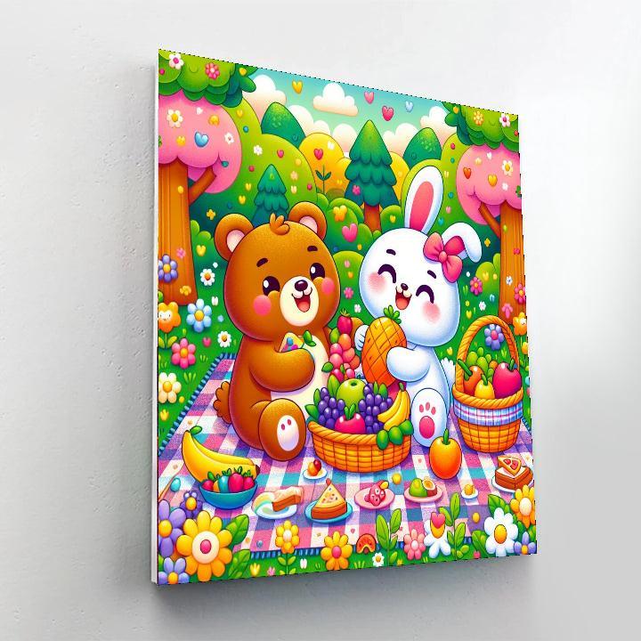 Sweet Garden Picnic Paint By Numbers