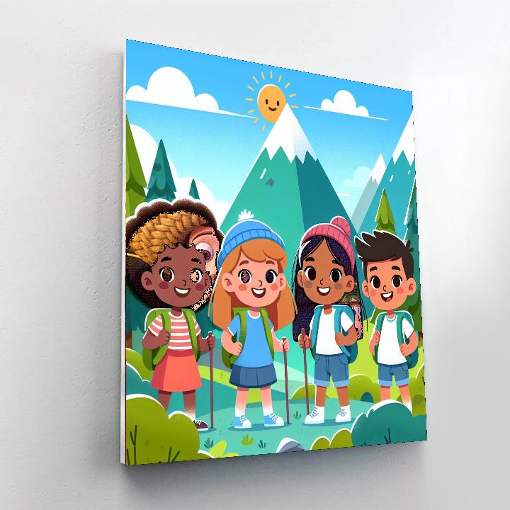 Magical Mountain Escape Number Painting