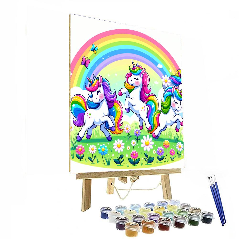 Unicorn's Rainbow Dream Numbered Painting Kits