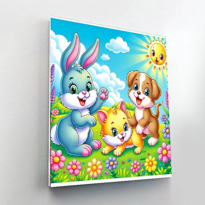 Cuddly Critters Playtime Painting By Numbers Kit